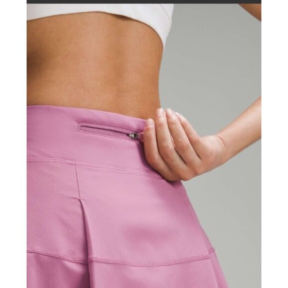 Lululemon Skirt New Size 2 Long Pace Rival Mid-Rise Athletic Skort Velvet Dust - Picture 13 of 15